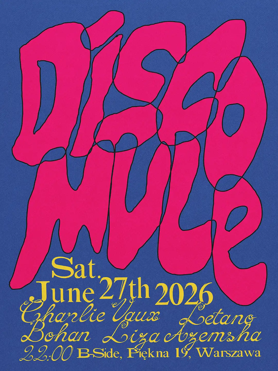 DISCO MULE 4 event poster