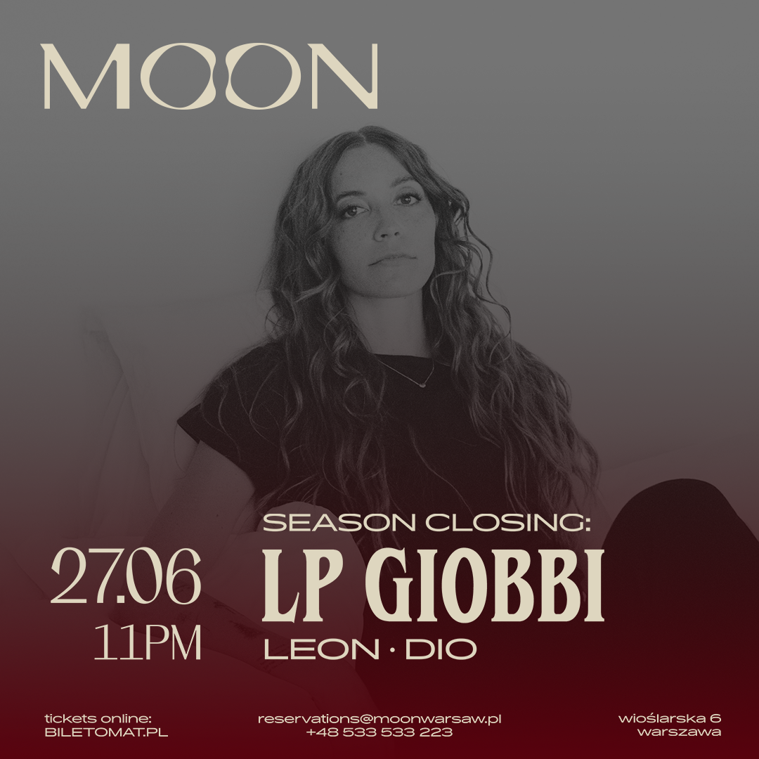 MOON PRESENTS SEASON CLOSING: LP Giobbi event poster