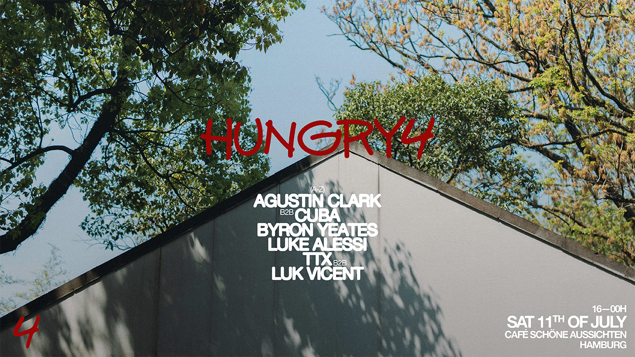 Hungry4 ps. Luke Alessi, Byron Yeates | Open Air event poster