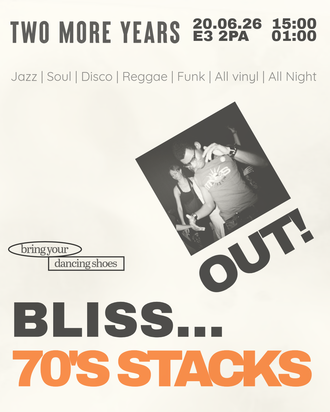 Bliss Out DJs - All Day Long event poster