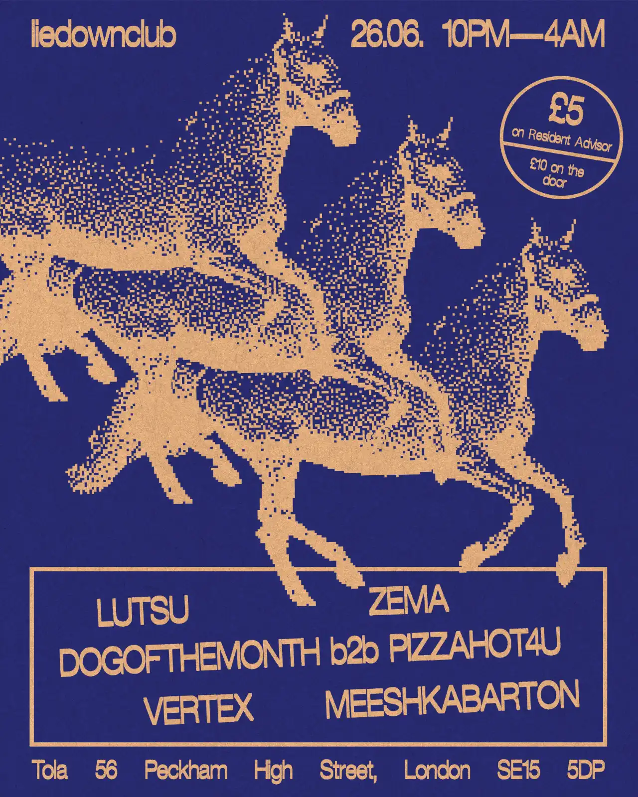 liedownclub event poster