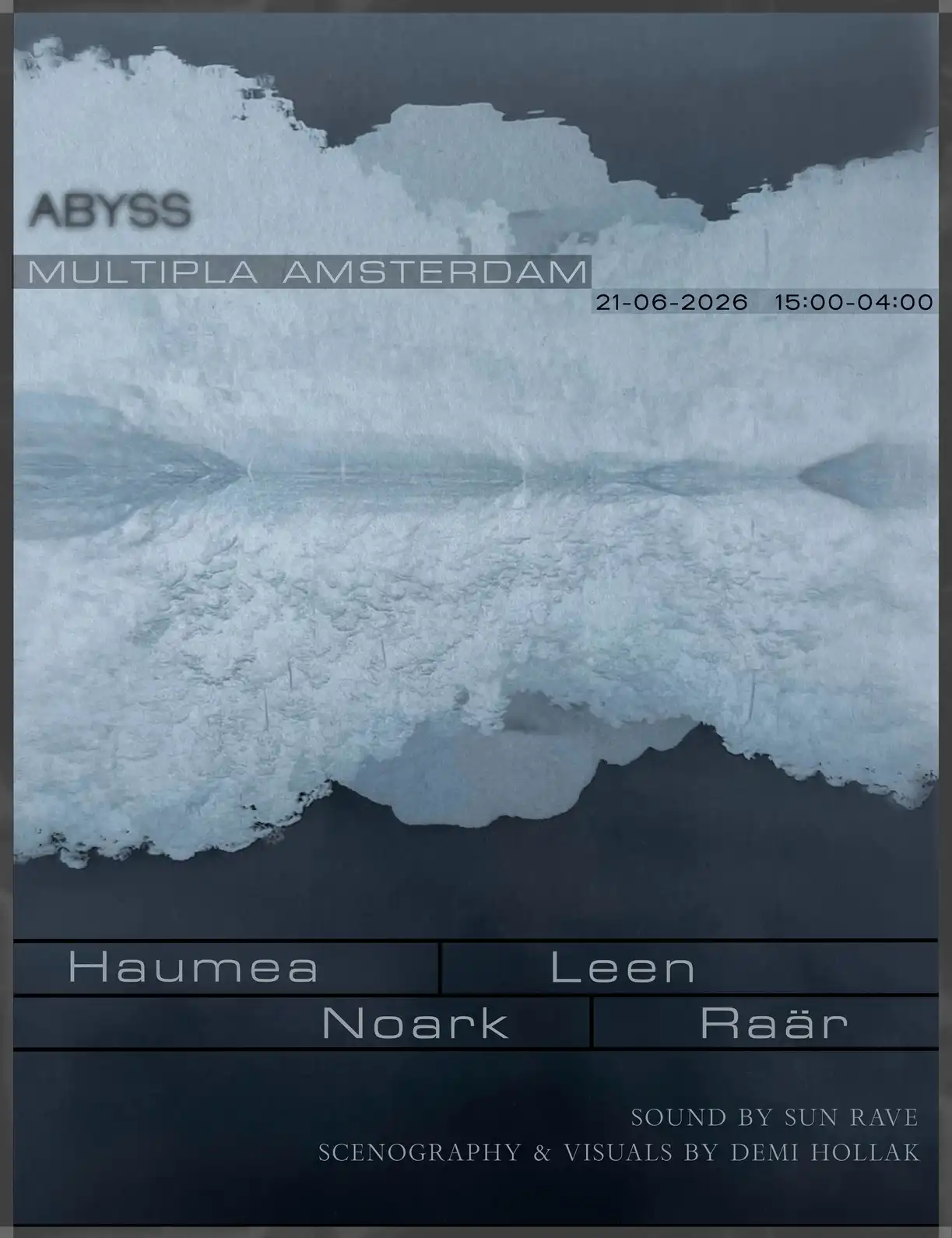 Abyss.03: Reflections event poster