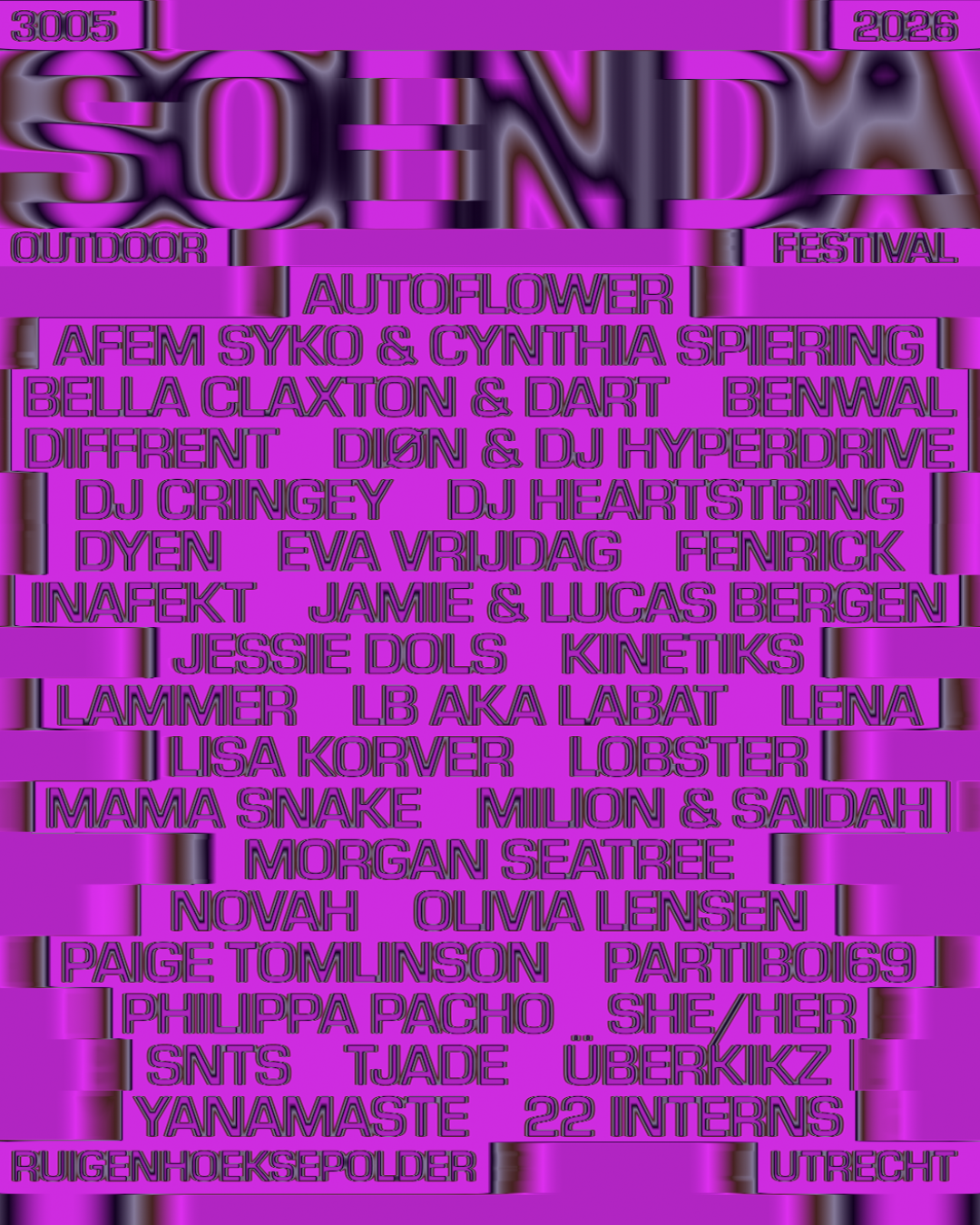 Soenda Festival 2026 event poster