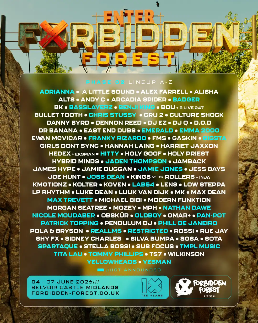 Forbidden Forest Festival 2026 event poster