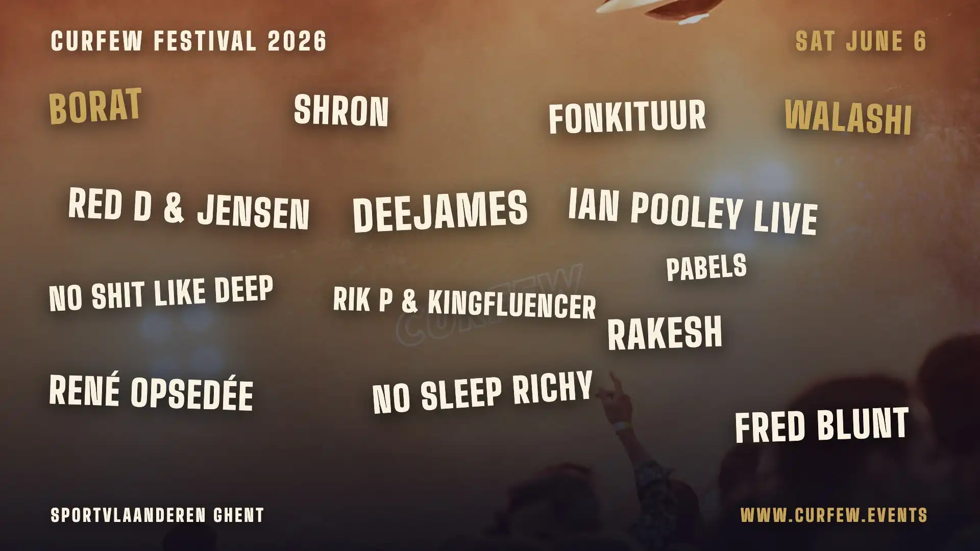 Curfew Festival 2026 event poster