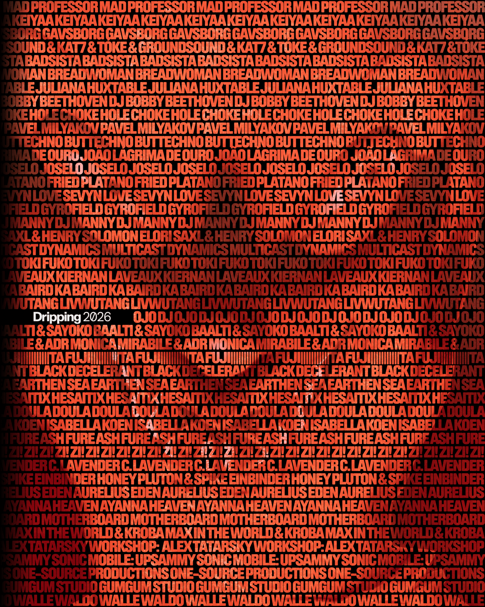 Dripping 2026 event poster