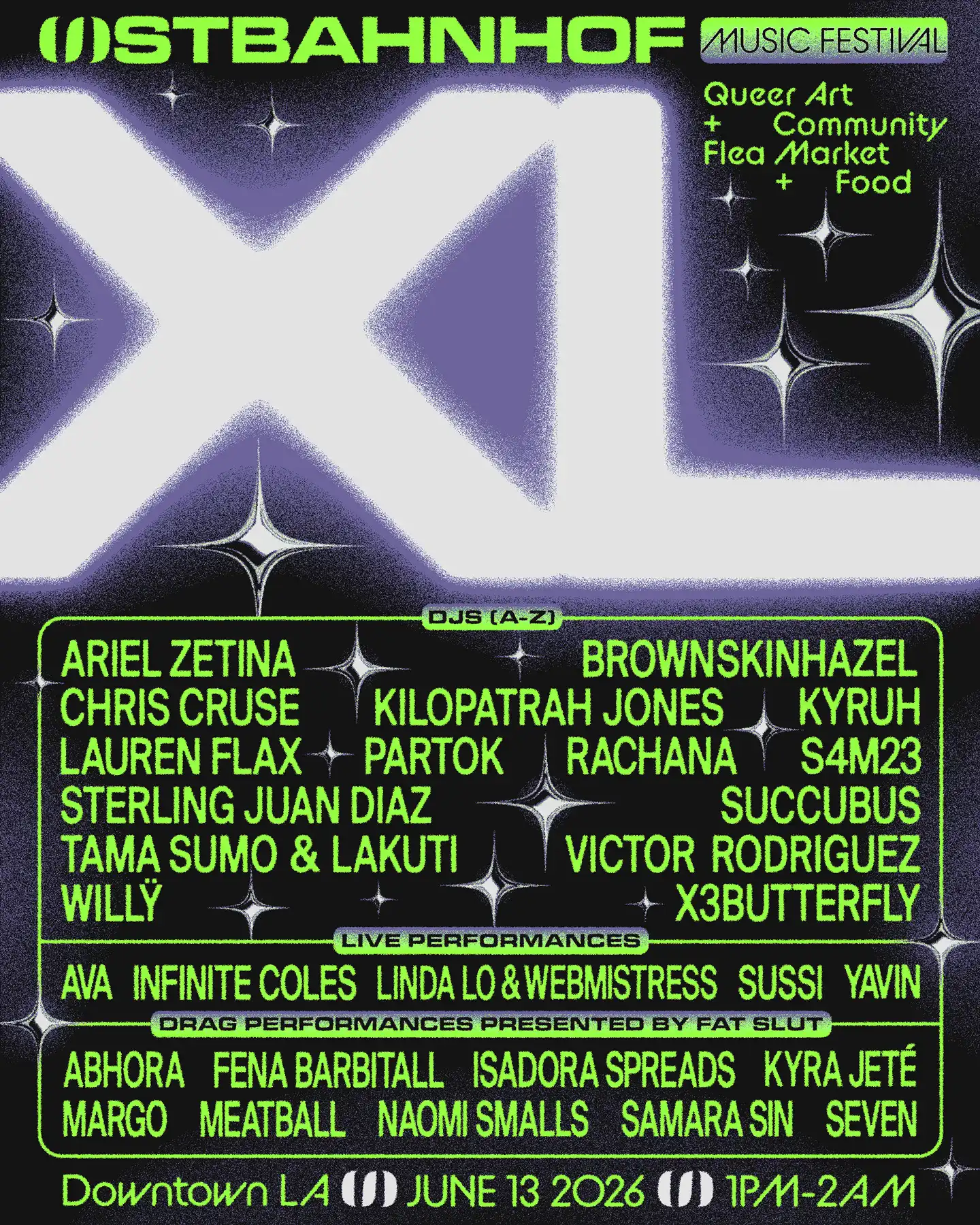Ostbahnhof XL Music Festival 2026 event poster
