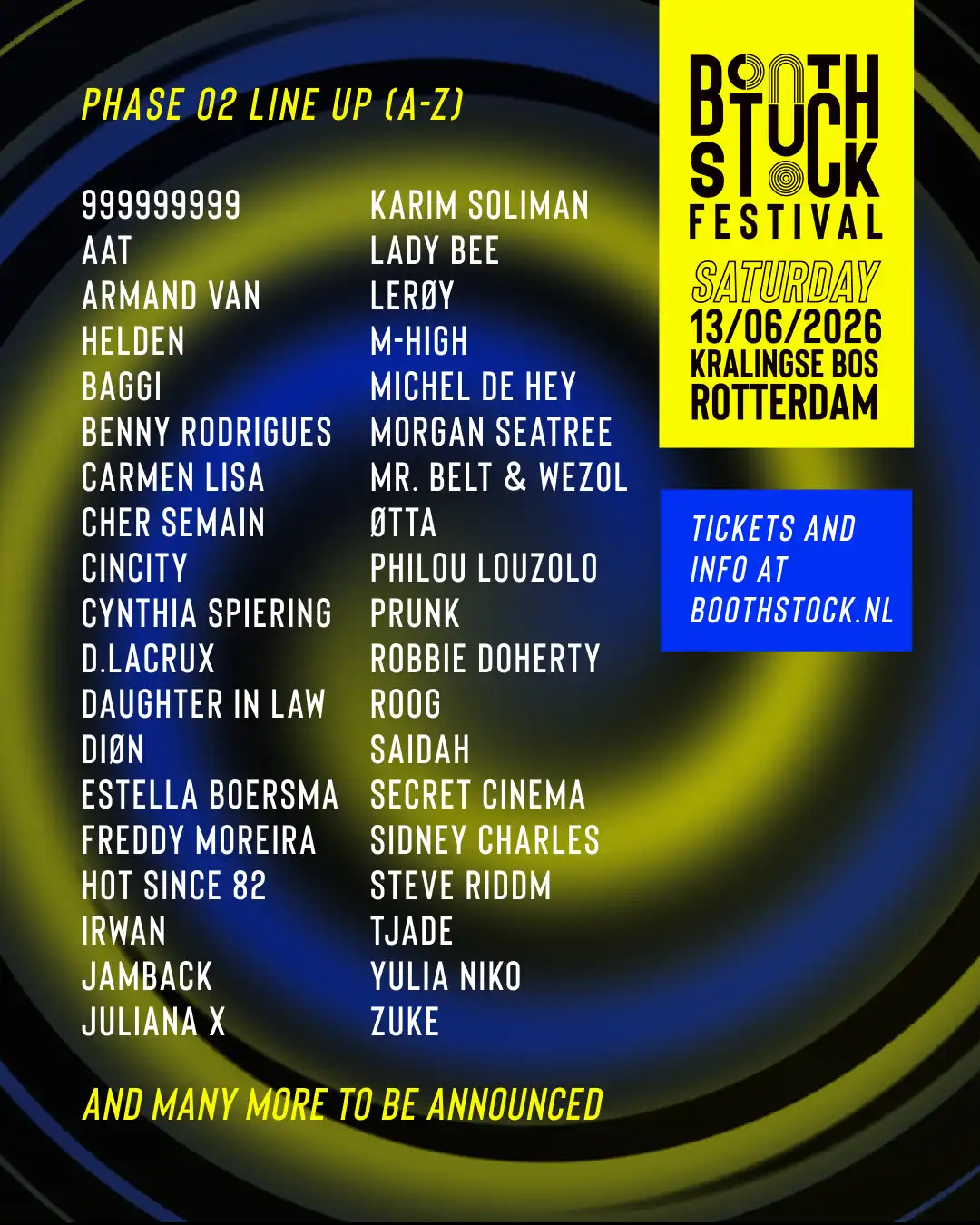 Boothstock Festival 2026 event poster