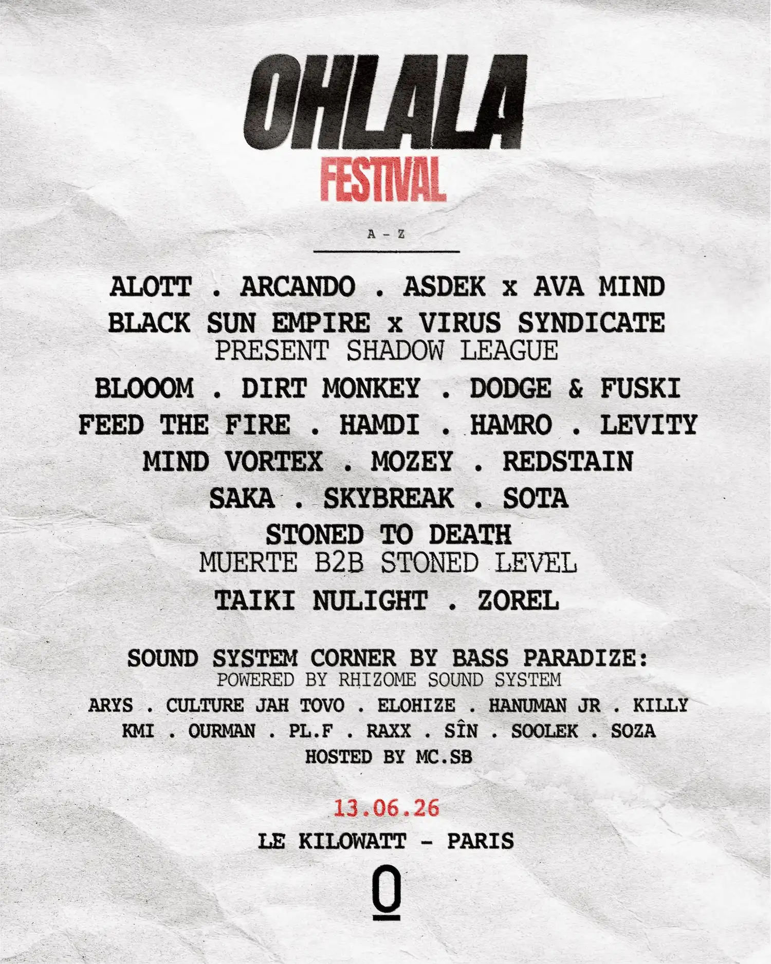 OHLALA SUMMER FESTIVAL 2026 event poster