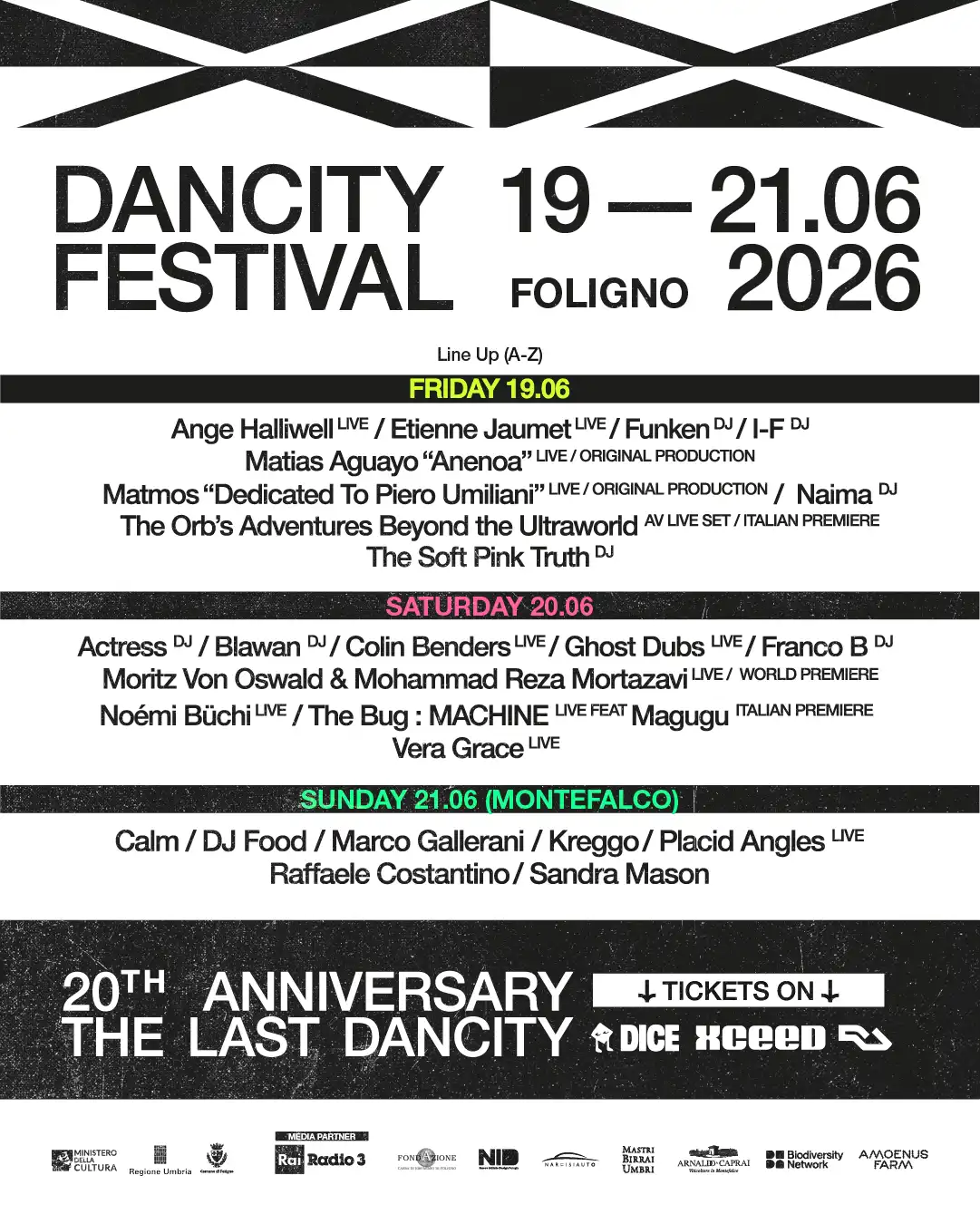 Dancity Festival 2026 - 20th Anniversary event poster