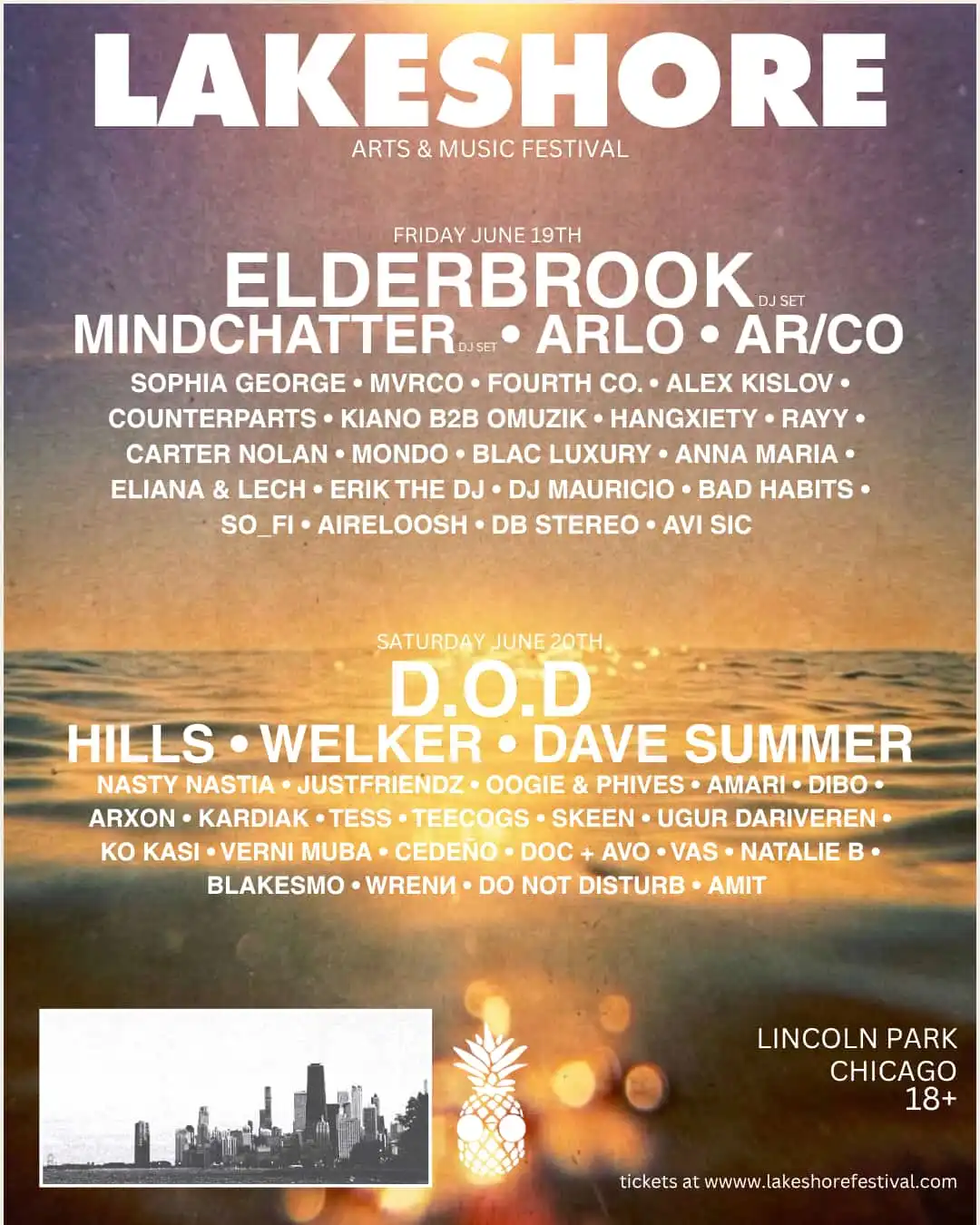 Lakeshore Arts & Music Festival event poster