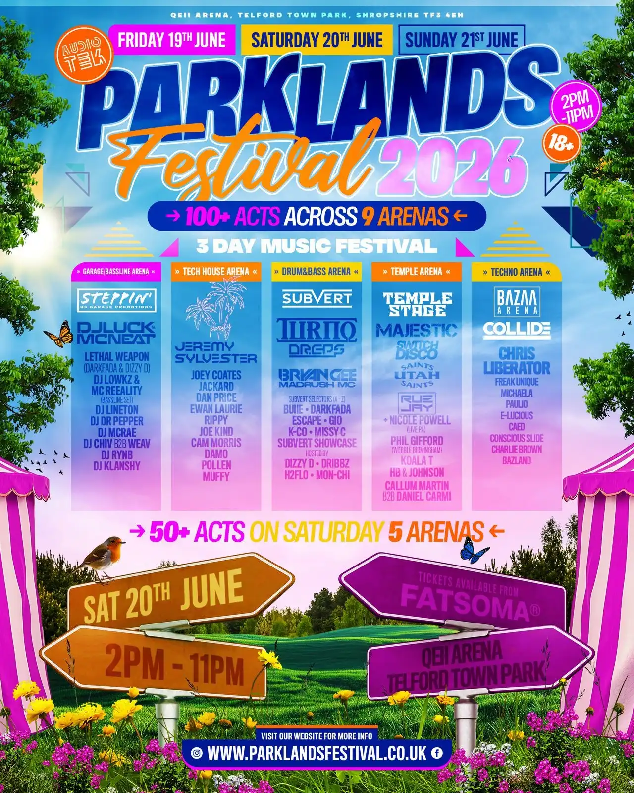 PARKLANDS FESTIVAL event poster