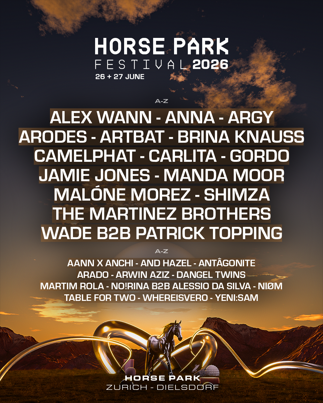 Terrazzza - Horse Park Festival 2026 event poster