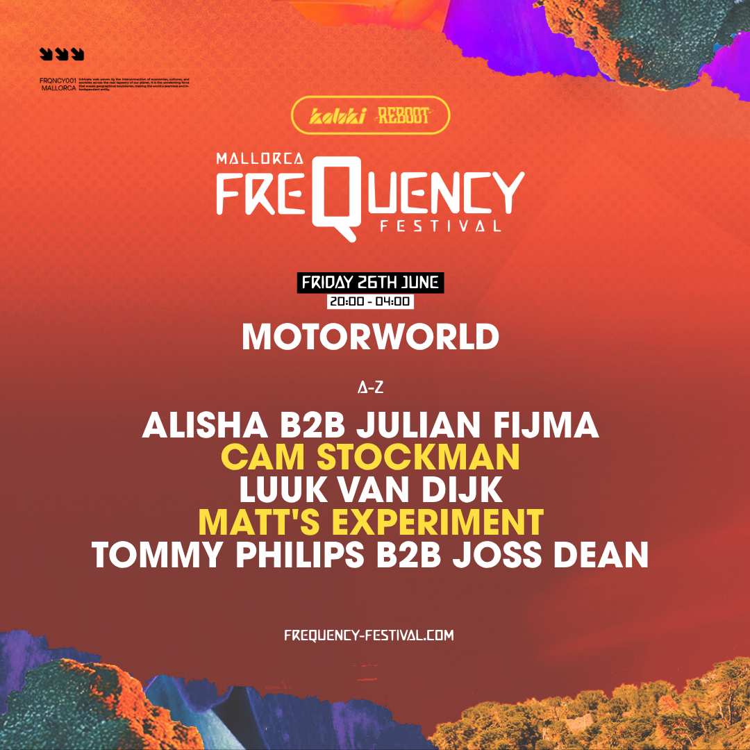 Frequency Festival Friday: ALISHA, Luuk van Dijk, Julian Fijma + more event poster