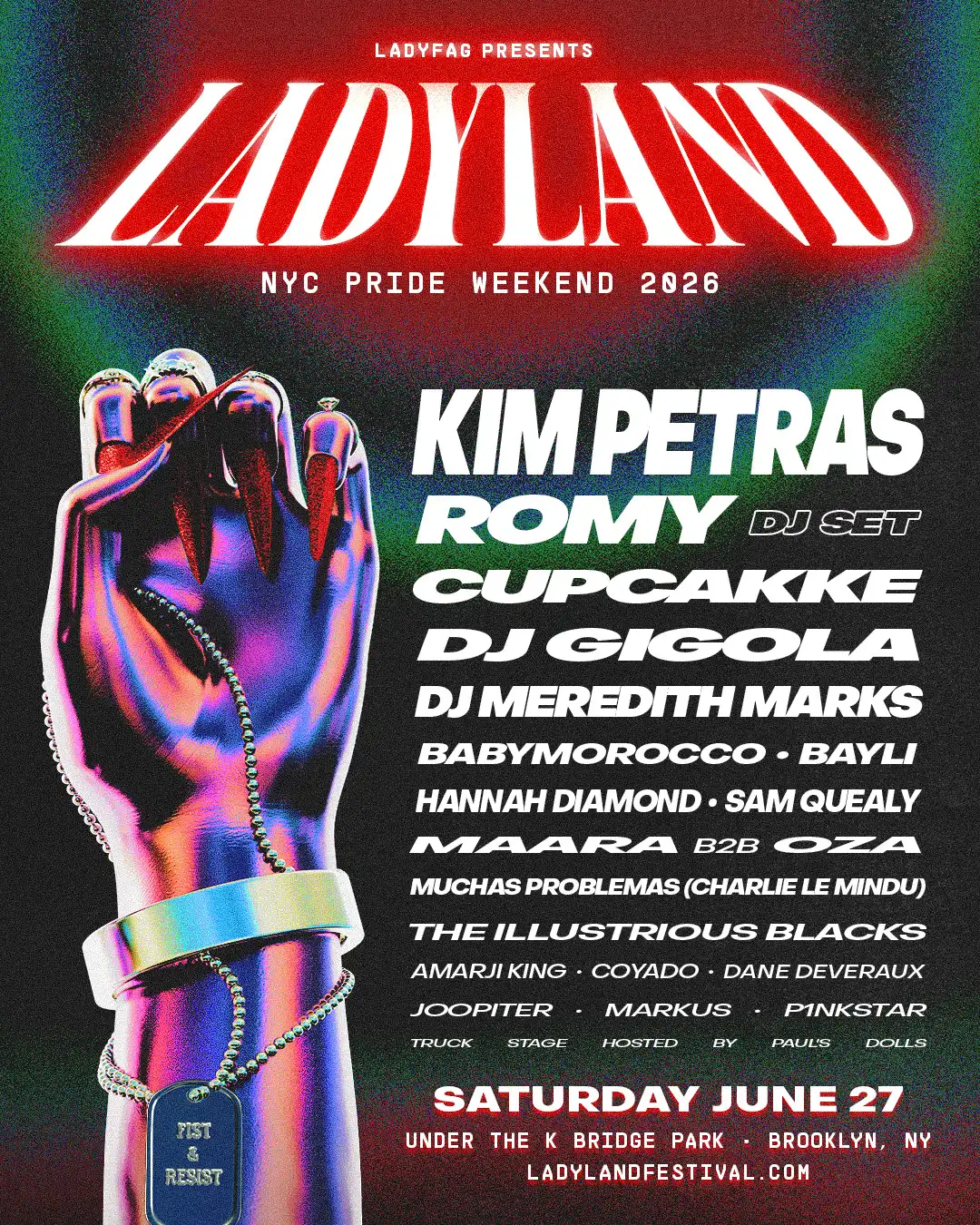 LadyLand Festival event poster