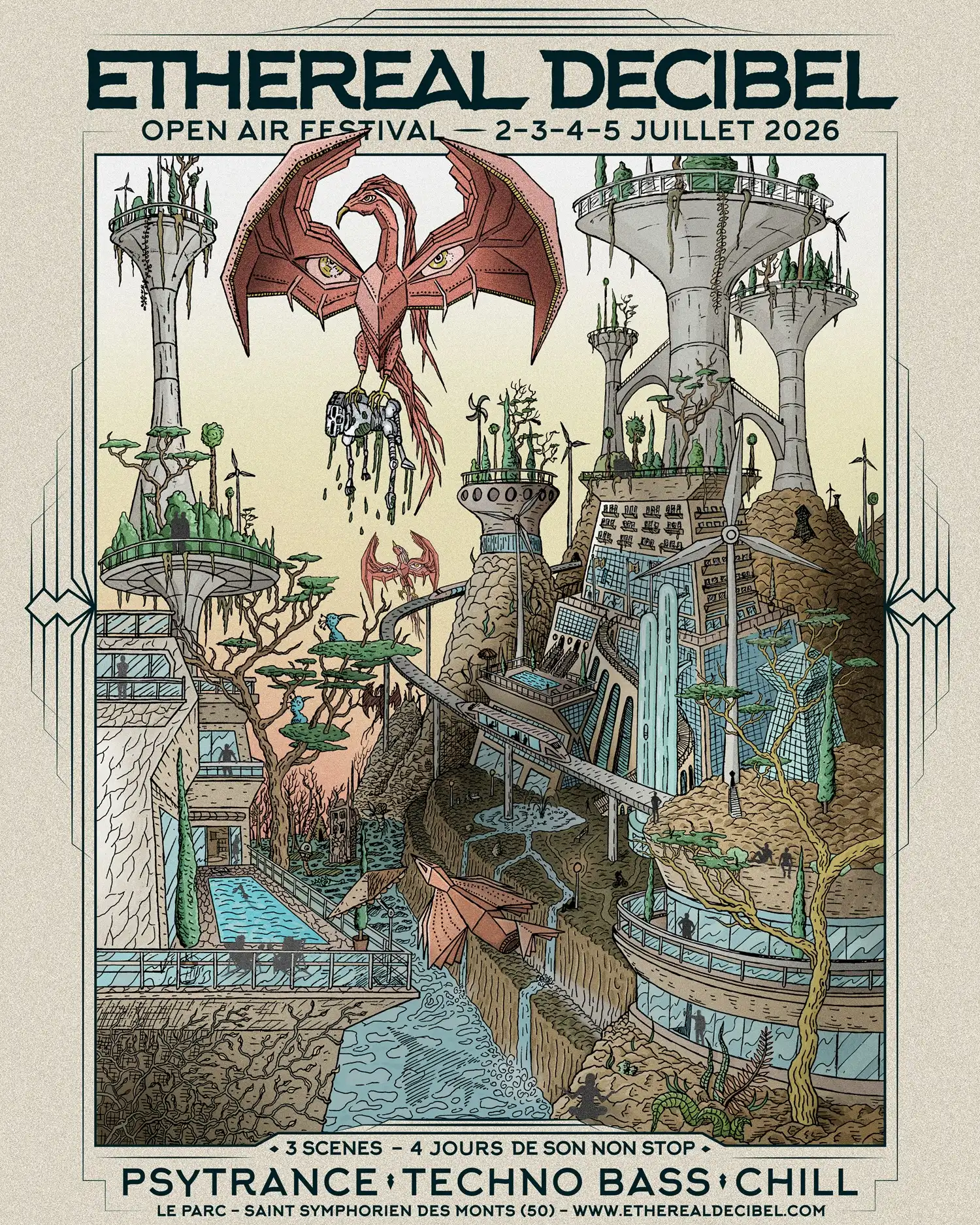 Ethereal Decibel Festival 2026 event poster