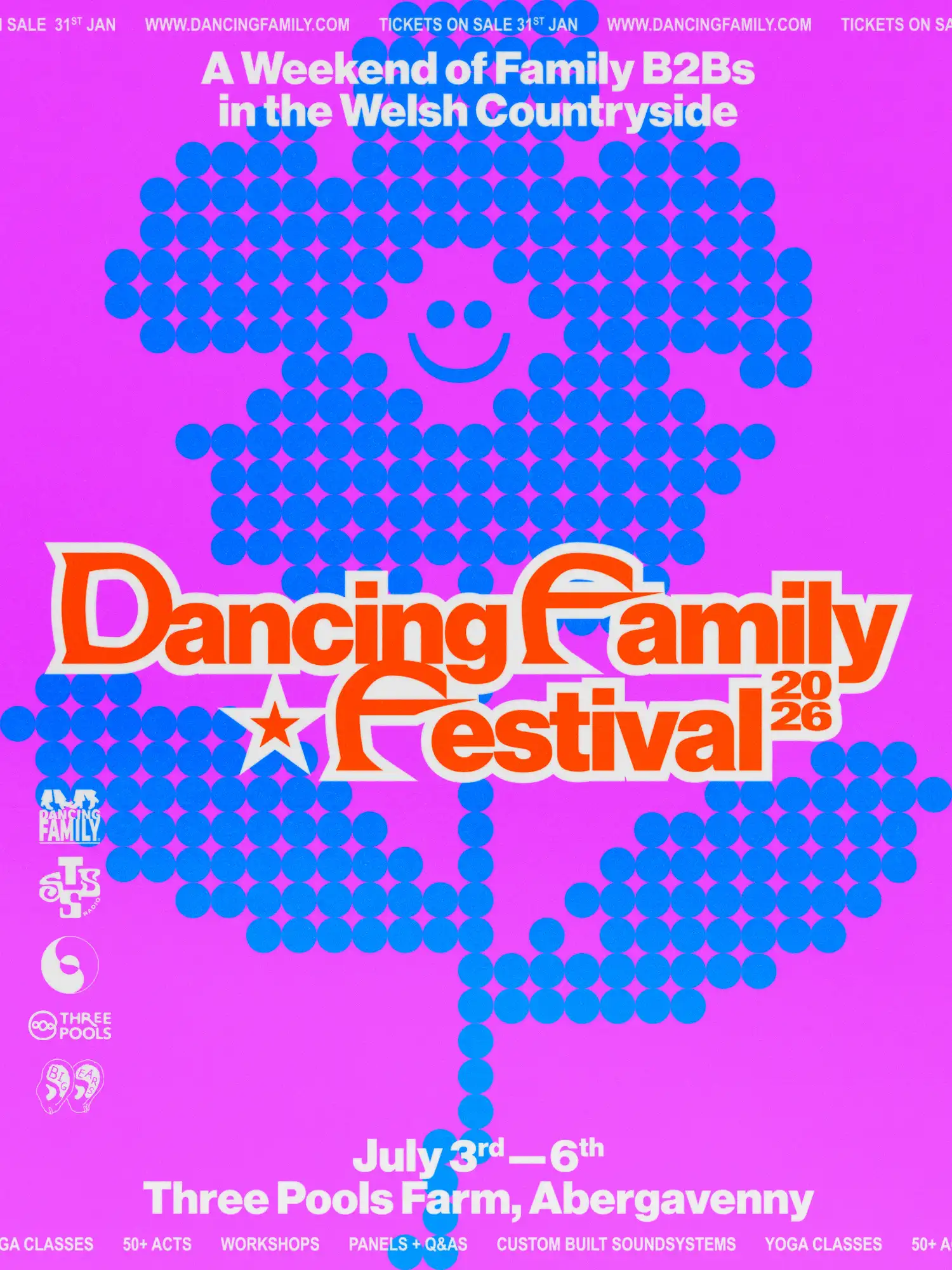 Dancing Family Festival 2026 event poster