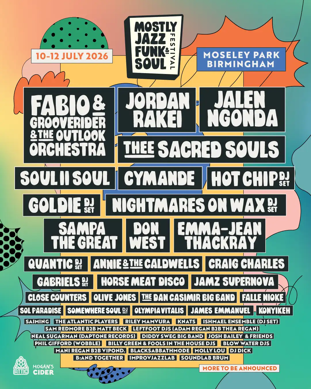 Mostly Jazz Funk & Soul Festival 2026 event poster