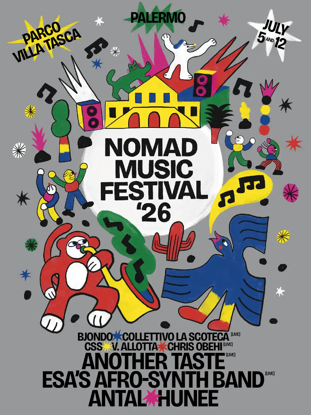 Nomad Music Festival 2026 event poster