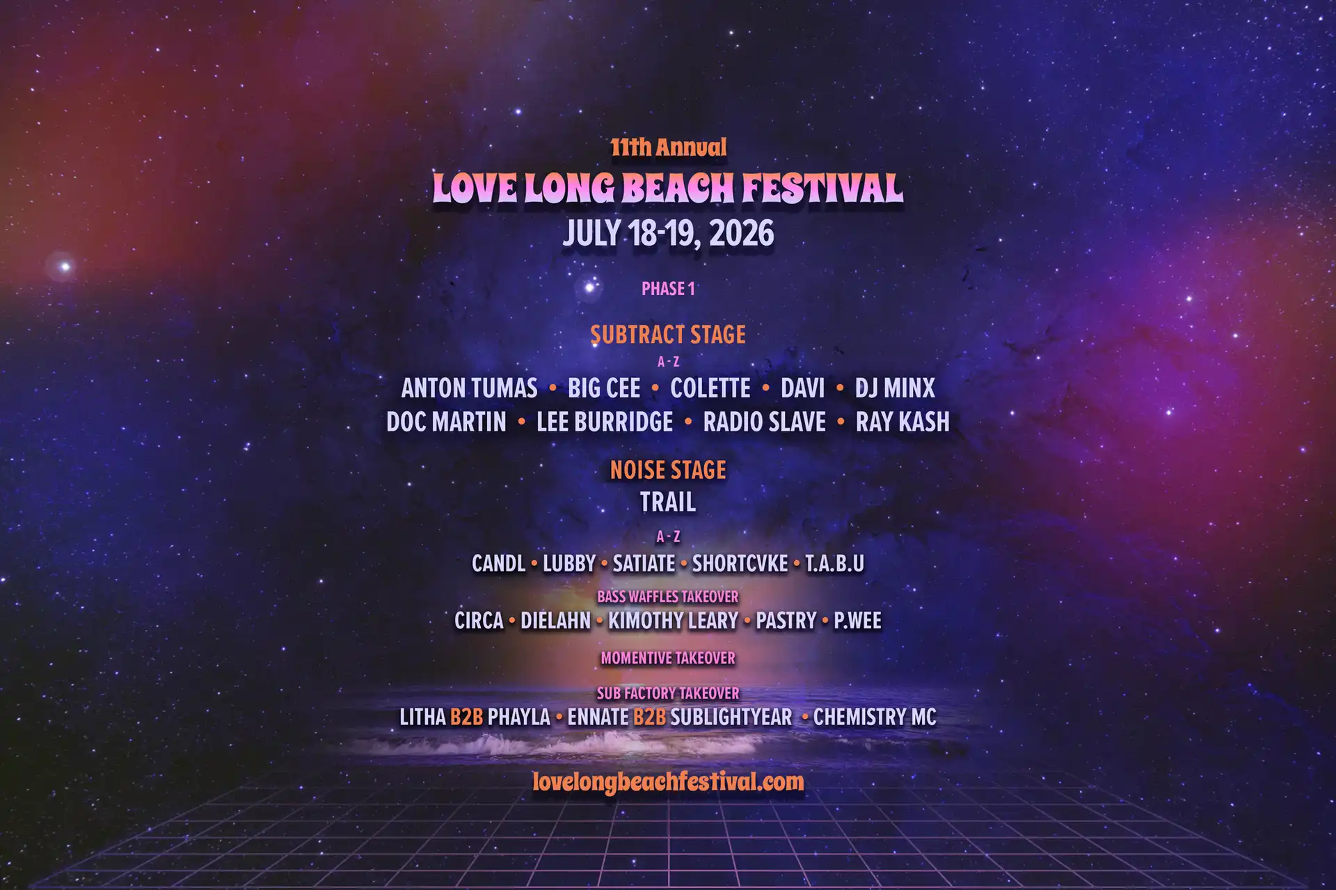Love Long Beach Festival 2026 event poster