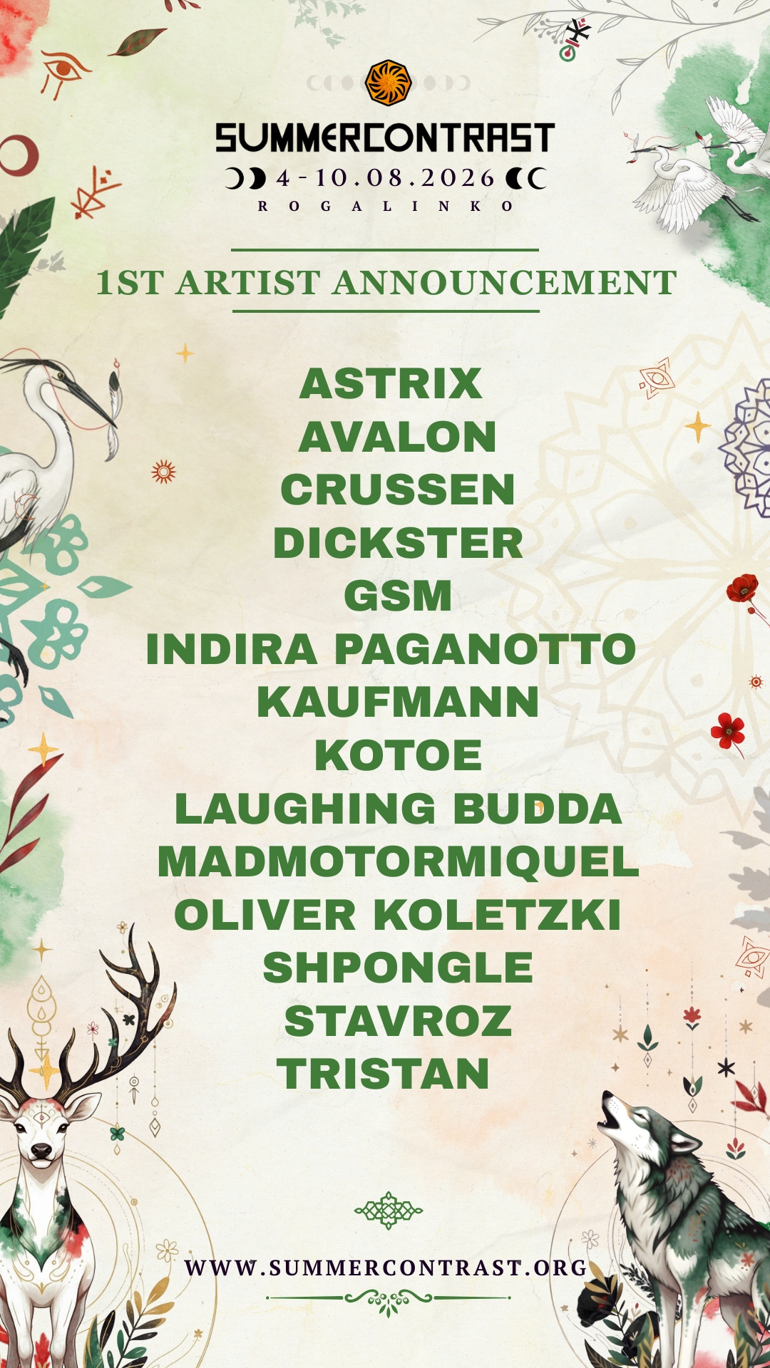 Summer Contrast Festival 2026 event poster