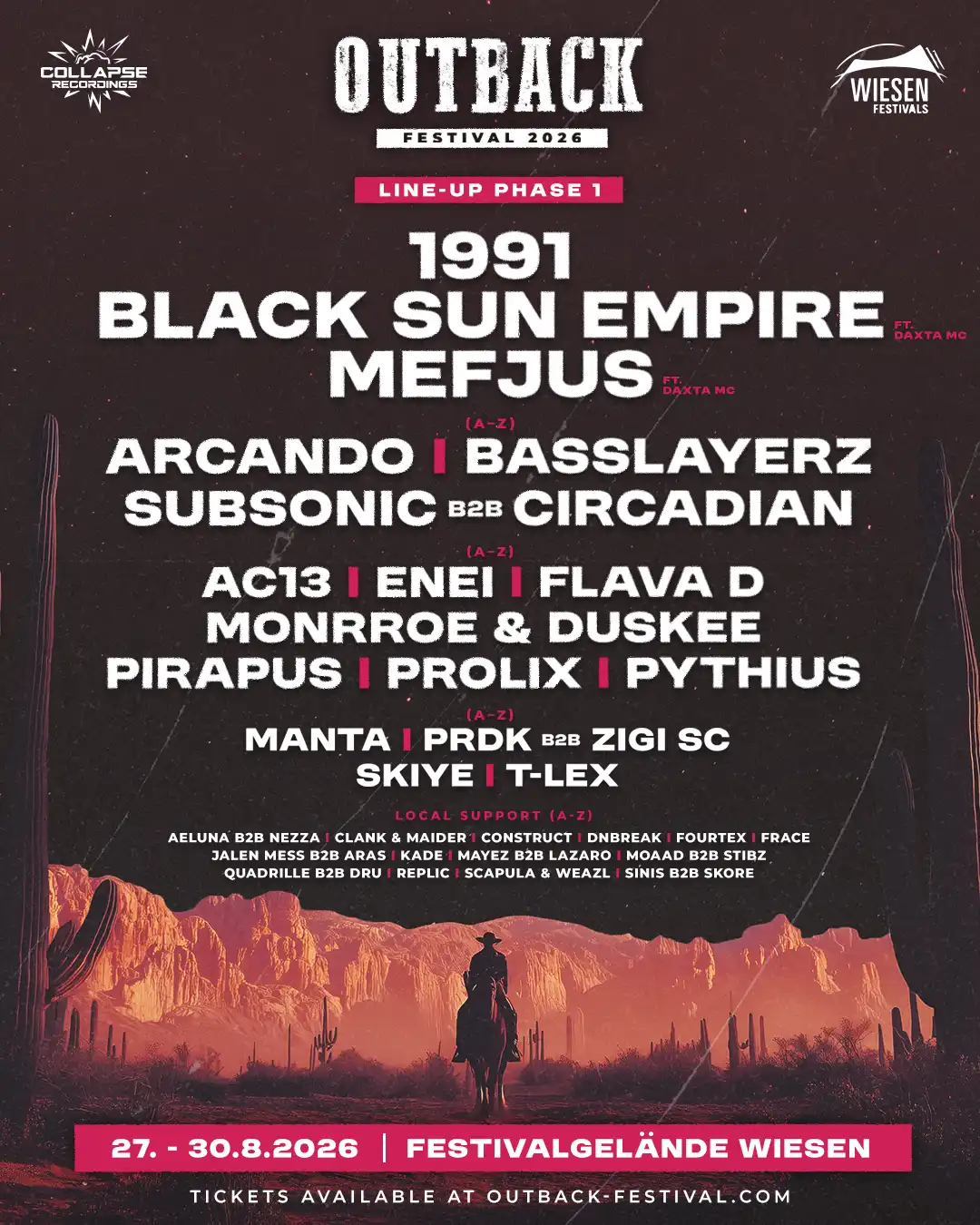 Outback Festival 2026 event poster