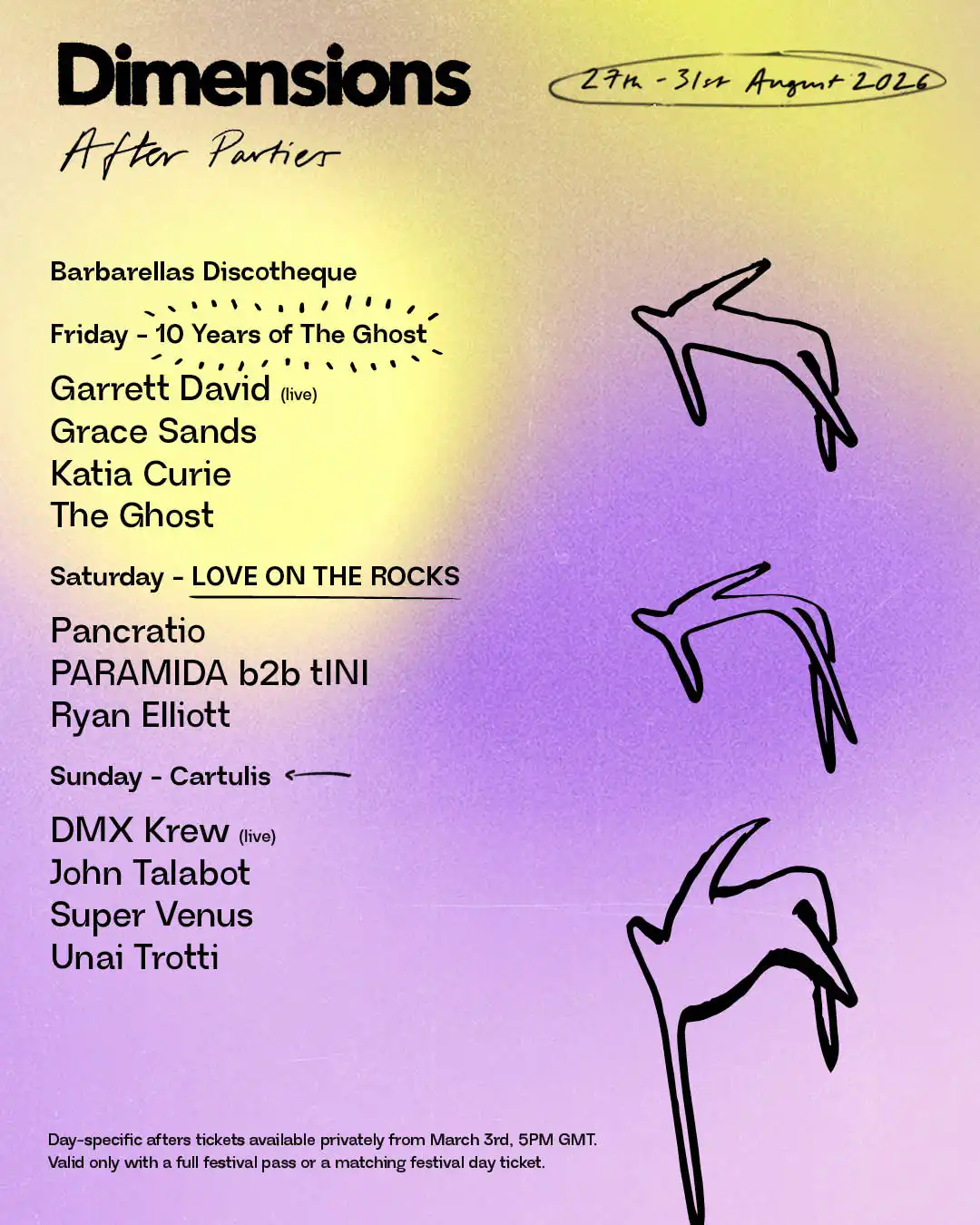Dimensions Festival 2026 - Regional After Parties event poster