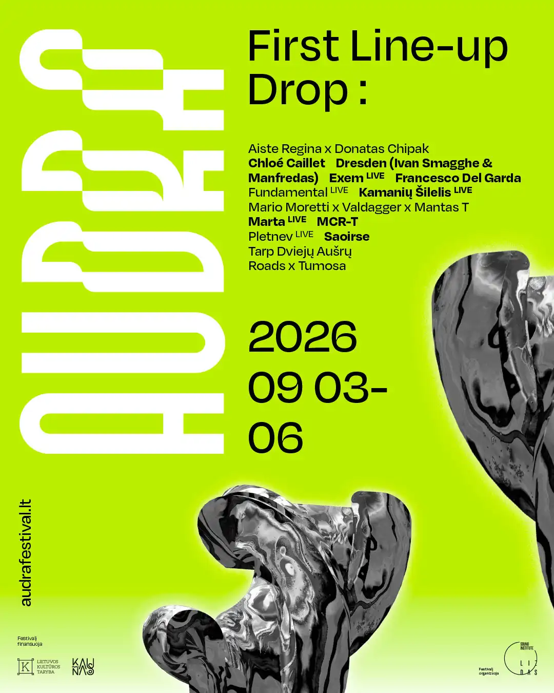 AUDRA Festival 2026 event poster