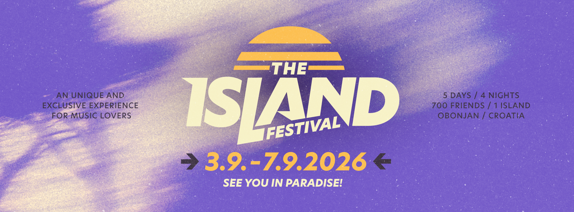 The Island Festival 2026 event poster