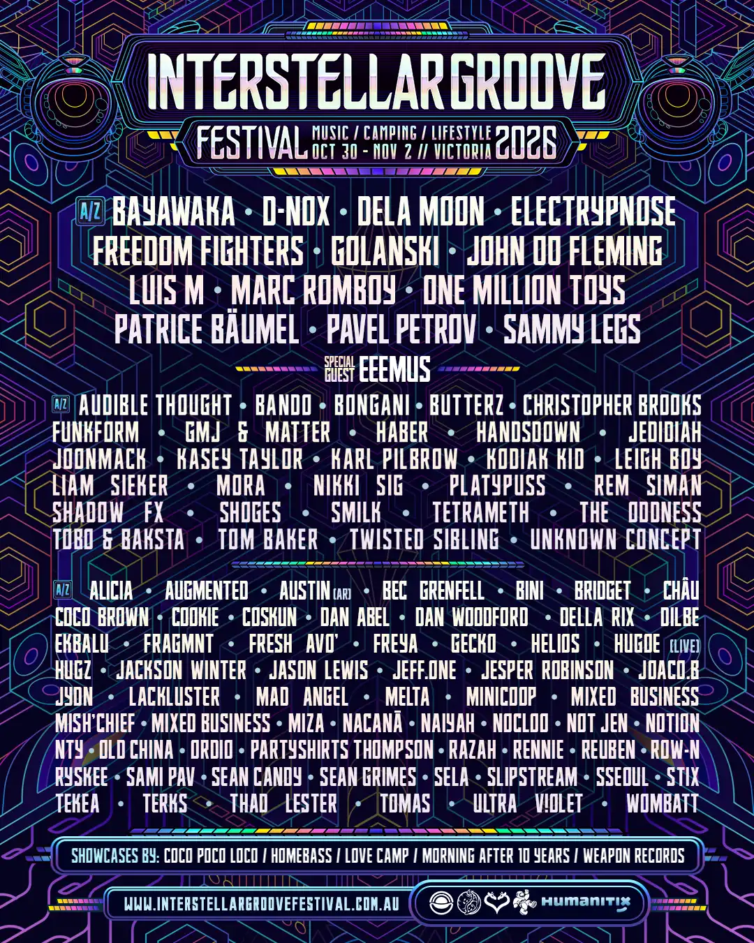 Interstellar Groove Festival 2026 event poster