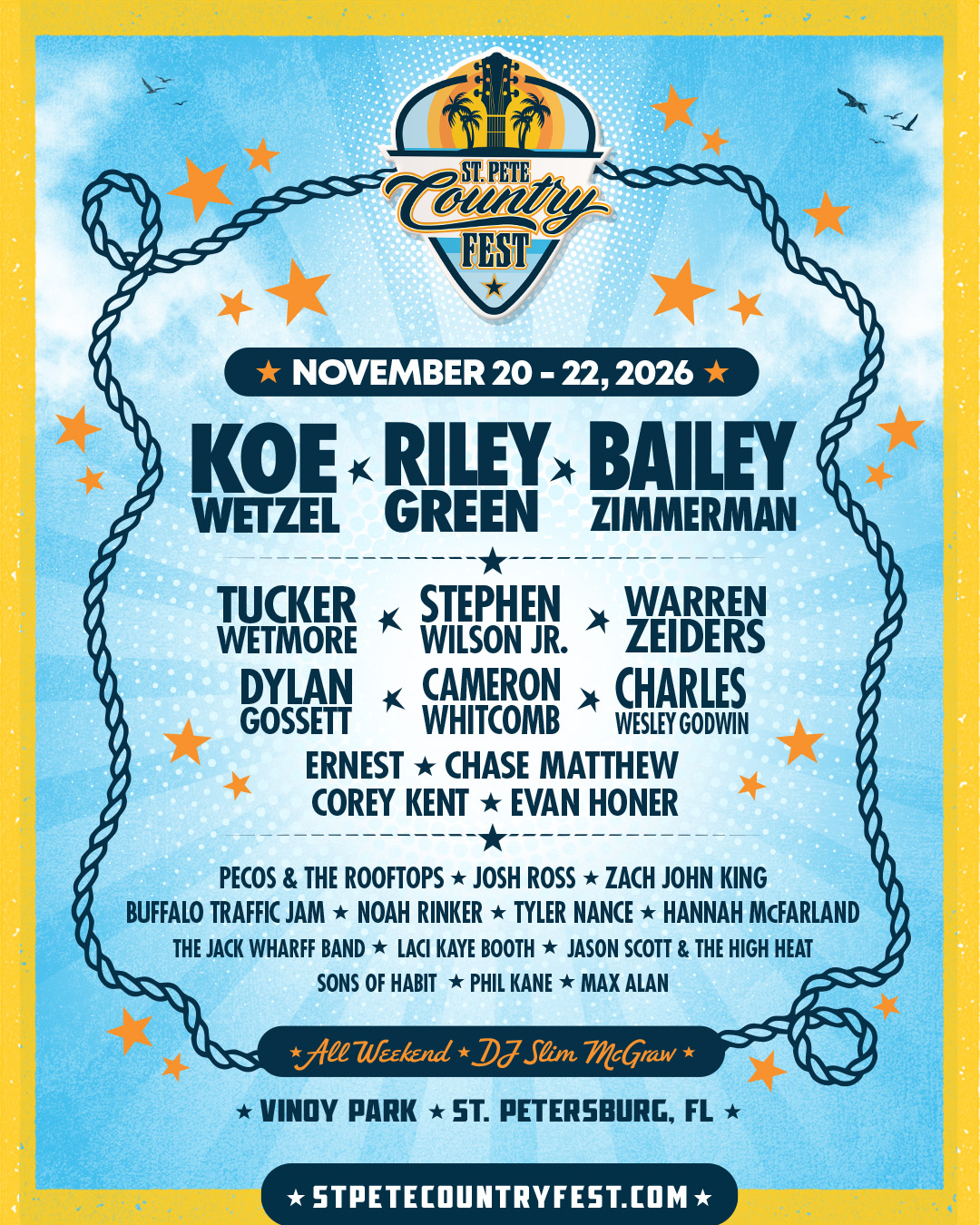 St. Pete Country Fest 2026 event poster