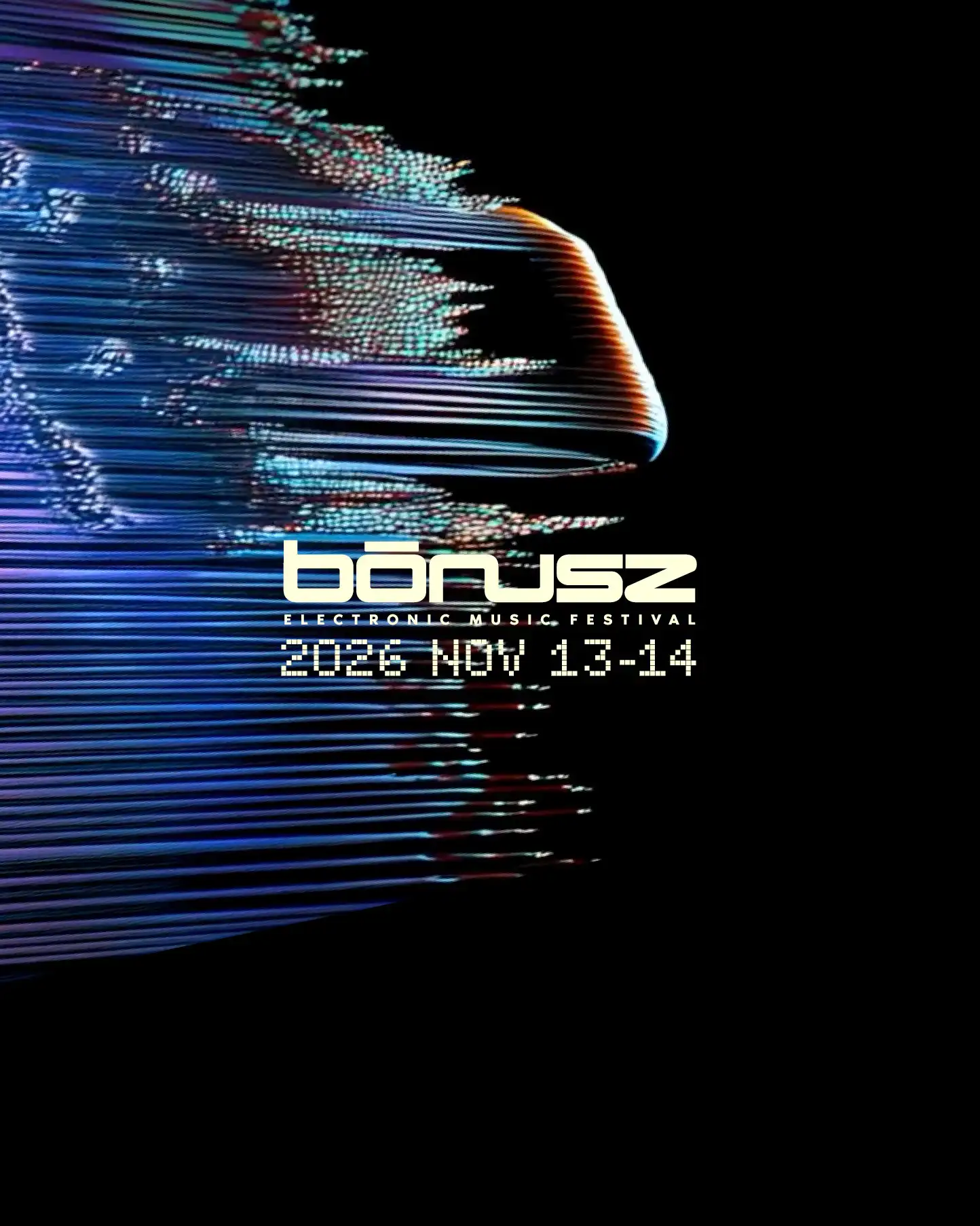BÓNUSZ Electronic Music Festival 2026 event poster