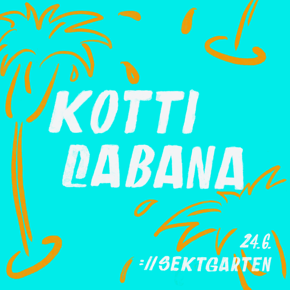 ://sektgarten x kotti cabana [free entry & open air] event poster