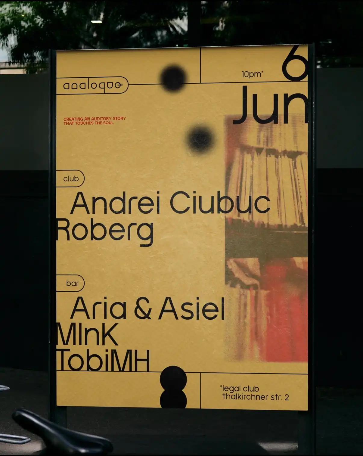 ••• analoque with Andrei Ciubuc event poster