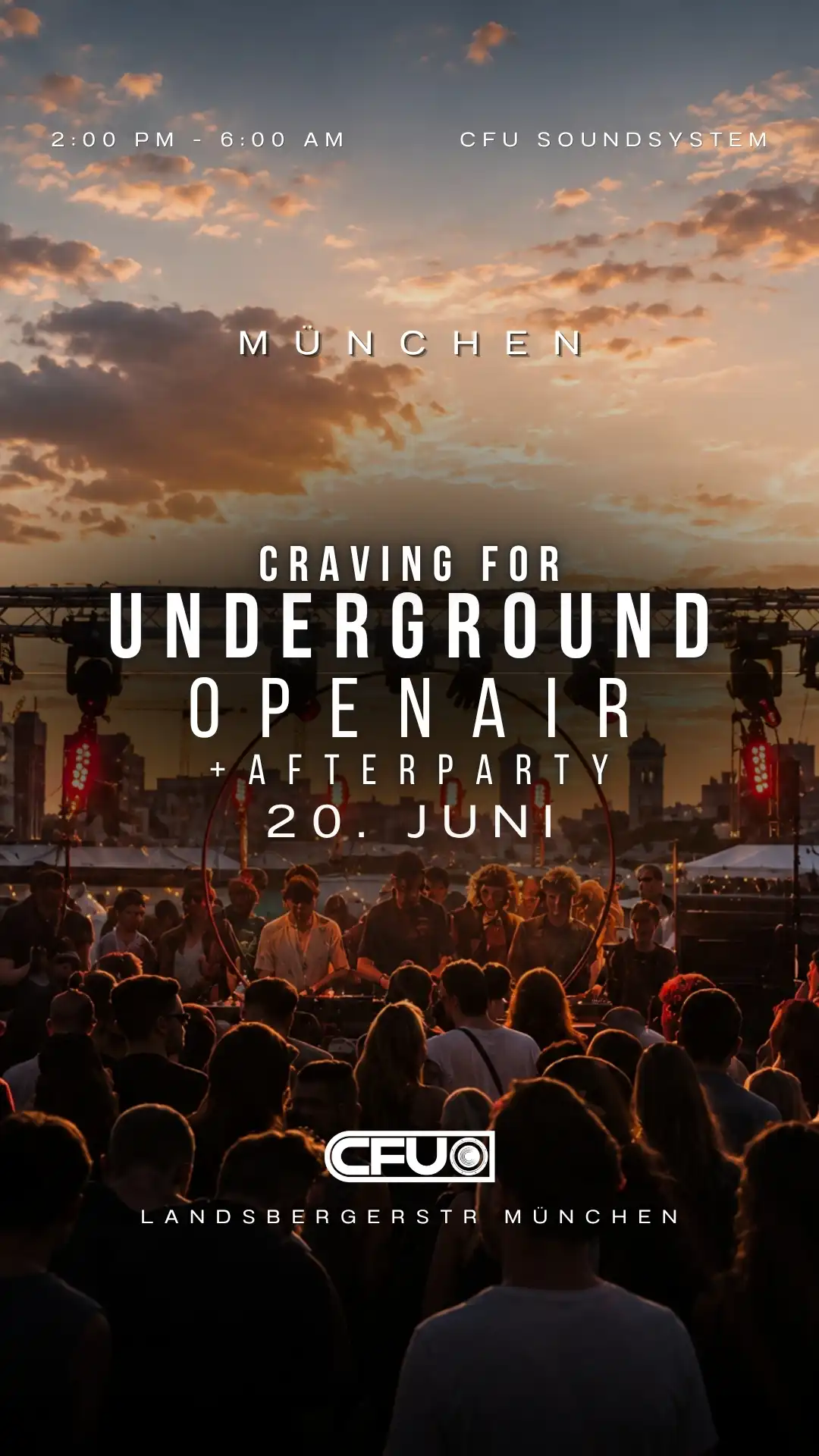 CFU - OPEN AIR + AFTERPARTY event poster