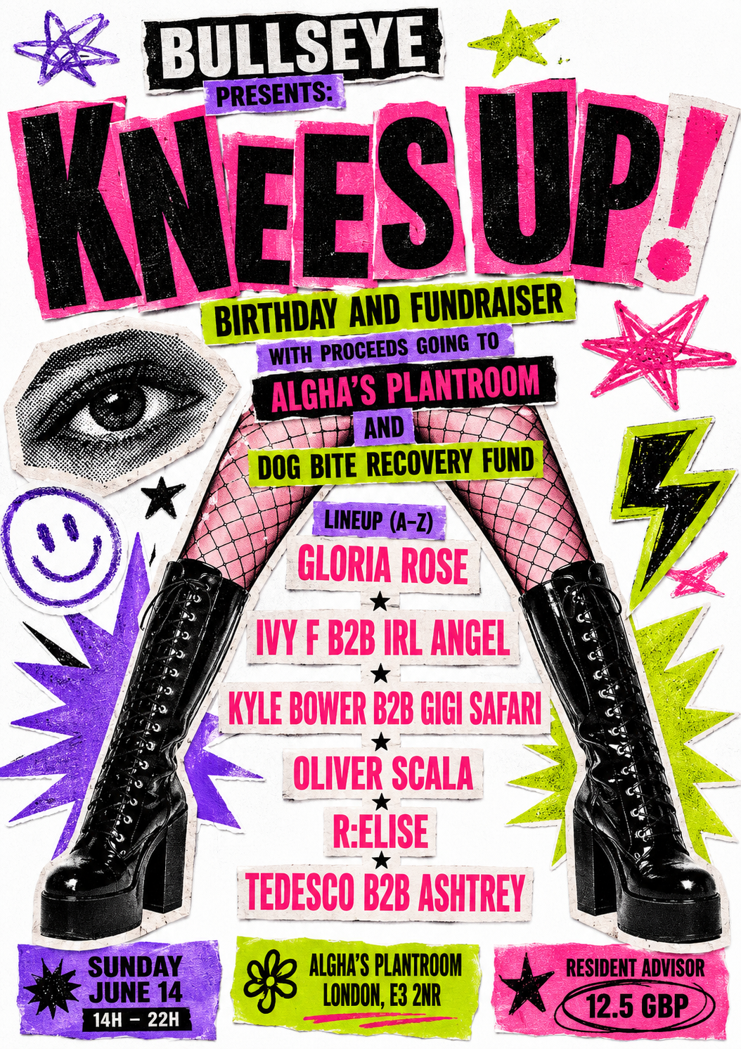 Knees Up event poster