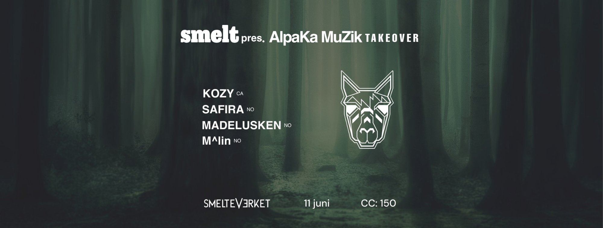 Smelt pres. AlpaKa MuziK takeover event poster