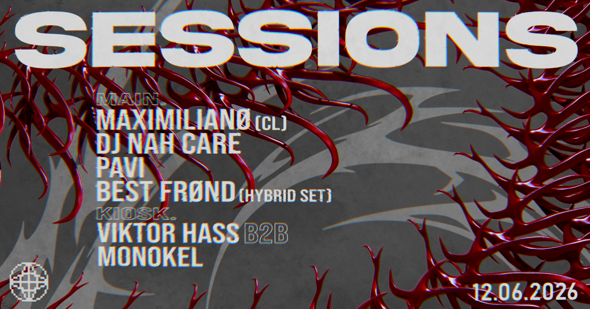 MODULE X SESSIONS event poster