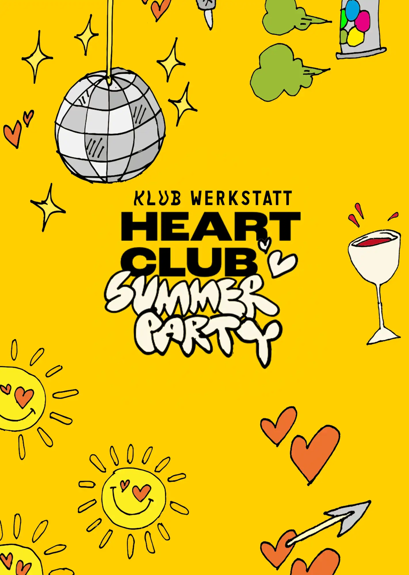 Heartclub Summerparty event poster