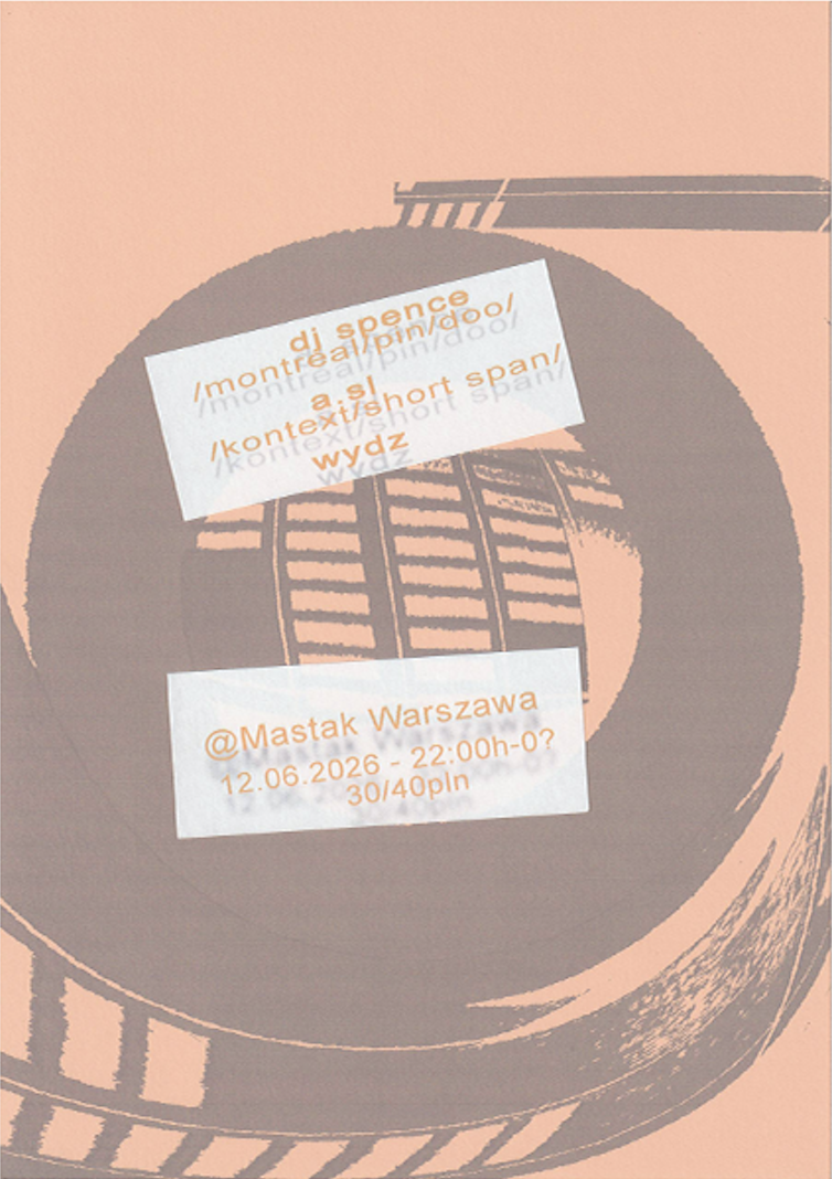 DJ Spence, a.sl, wydz event poster