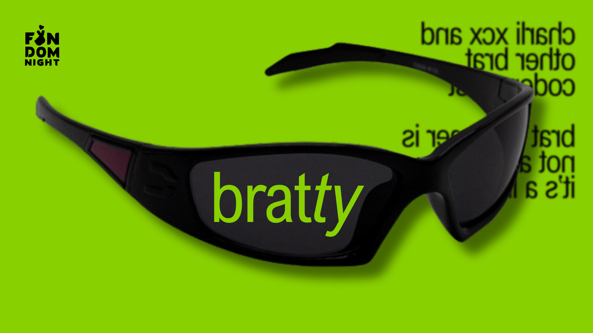 bratty • with charli xcx & other brat coded artists • münchen event poster