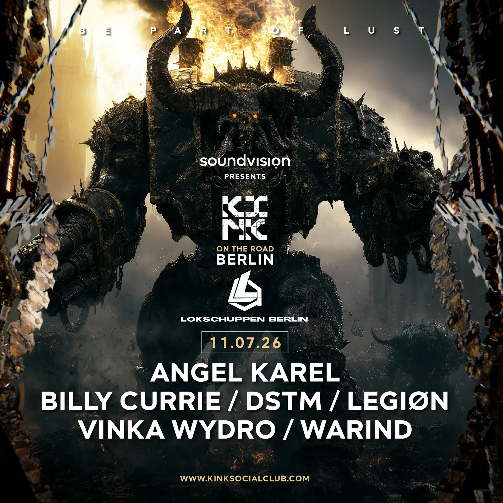 Soundvision PRESENTS KINK x TUTU with Angel Karel, Dstm, WarinD, LEGION, VINKA WYDRO + more event poster