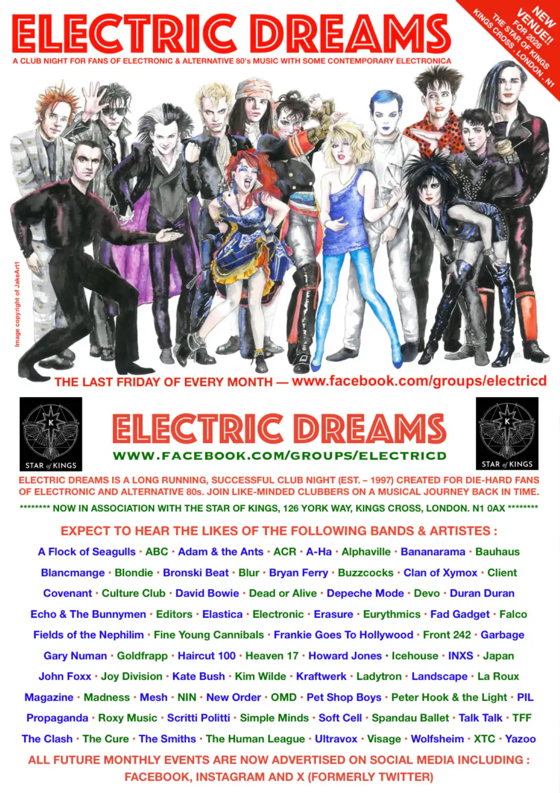 ELECTRIC DREAMS HALLOWEEN PARTY (electronic / alternative music club night) event poster