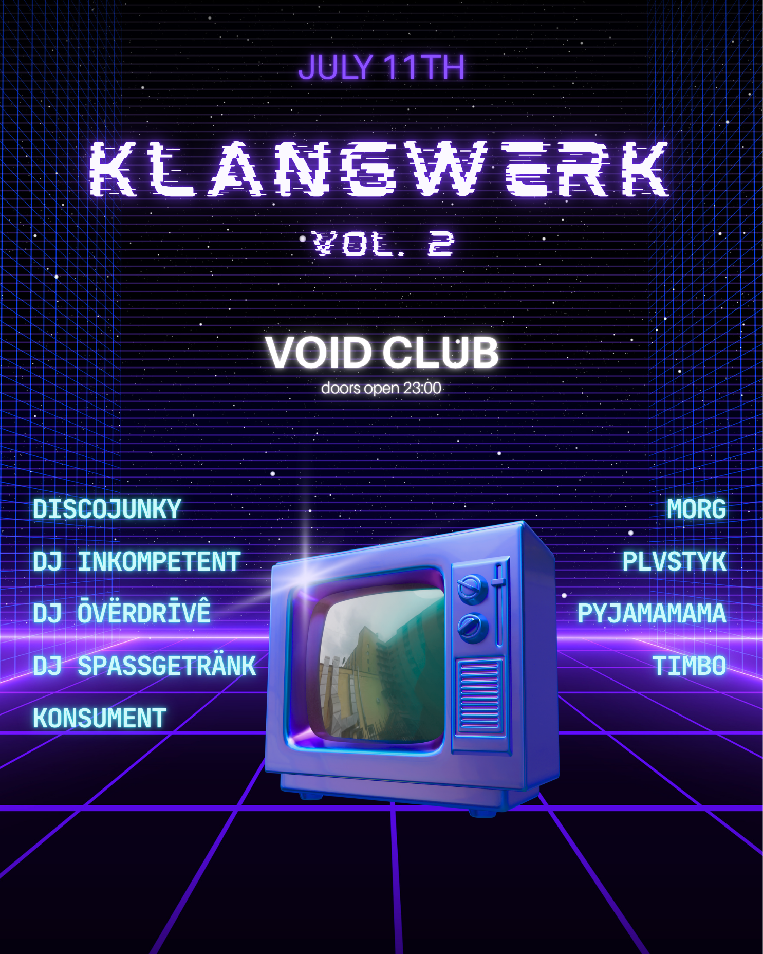 KLANGWERK Vol.2 event poster
