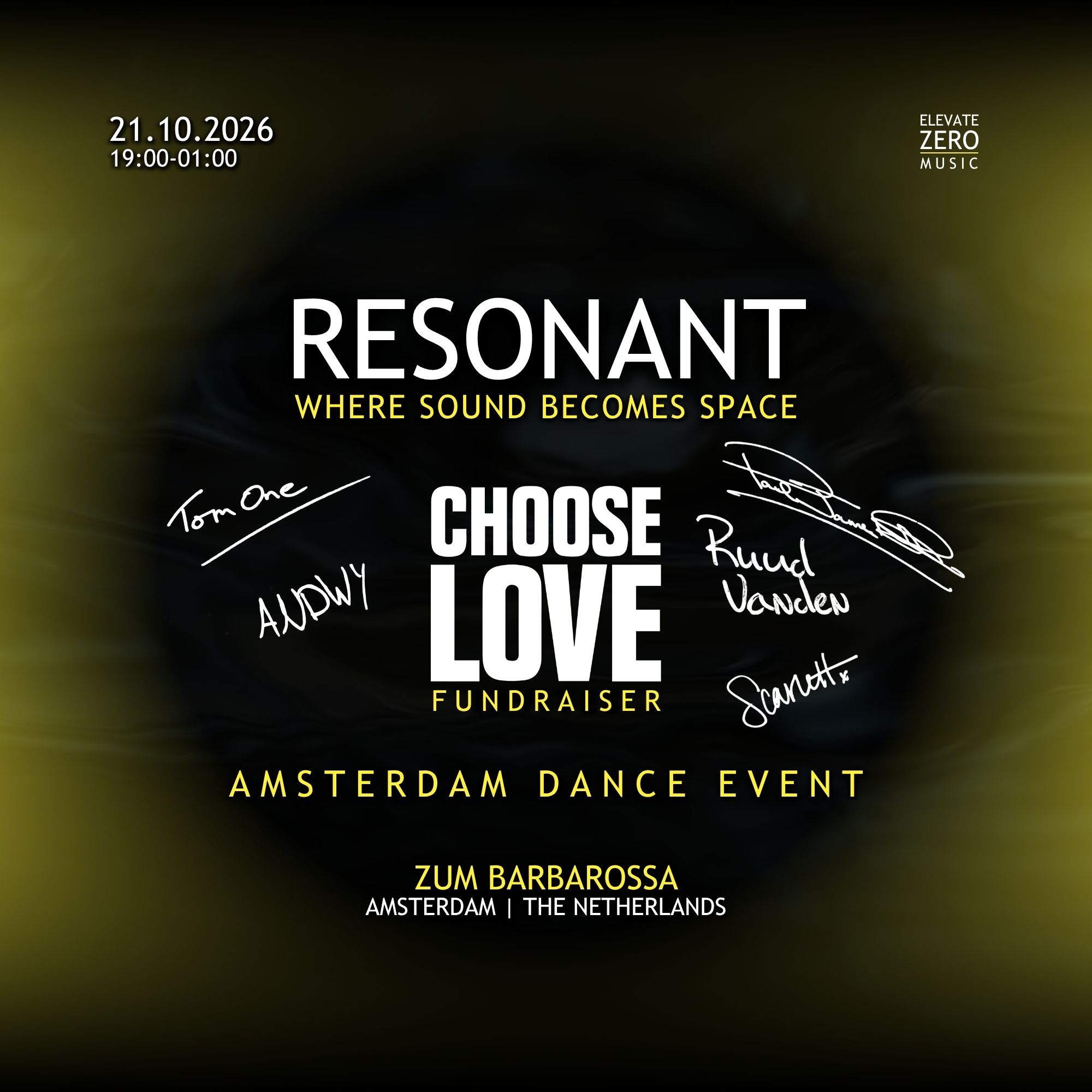 RESONANT - ADE 2026 event poster