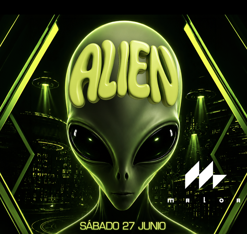 ALIEN ONLY HARD (Hard Bounce & Hard Techno) - FREE PASS event poster