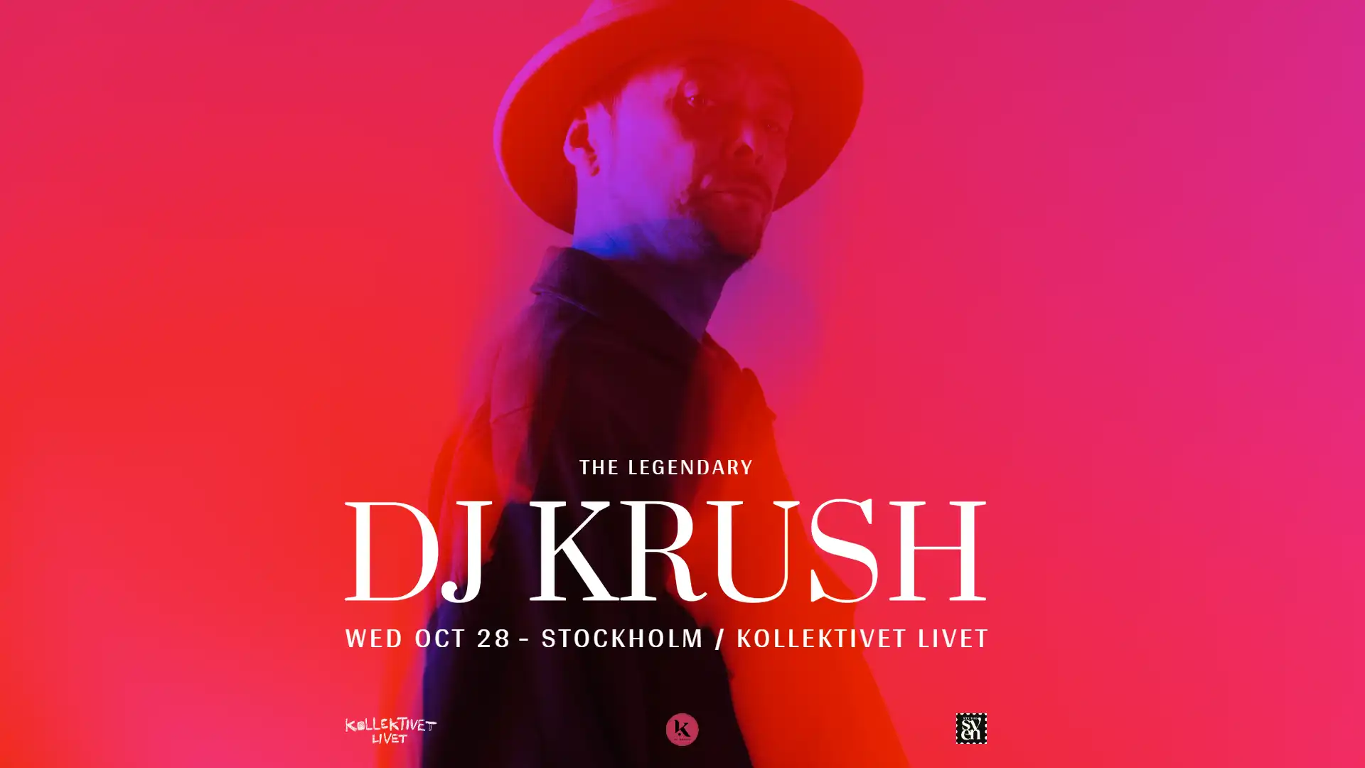 DJ Krush (Japan) - Stockholm event poster