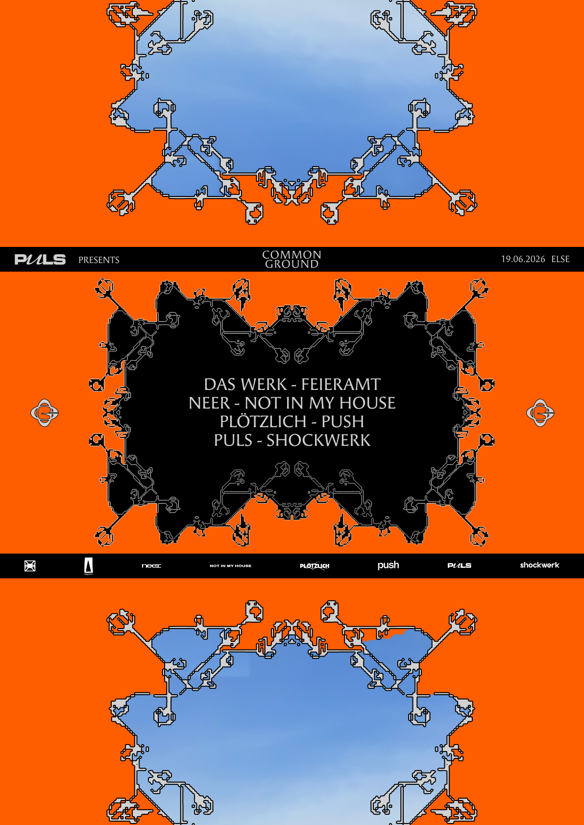 PULS pres. COMMON GROUND BERLIN event poster