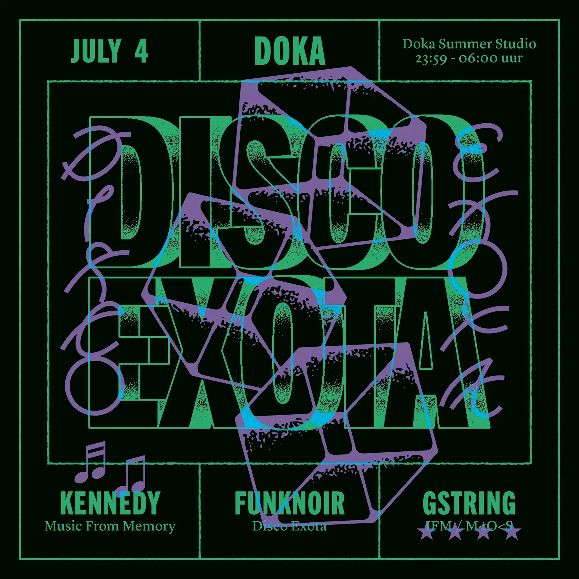Doka Summer Studio x Disco Exota event poster