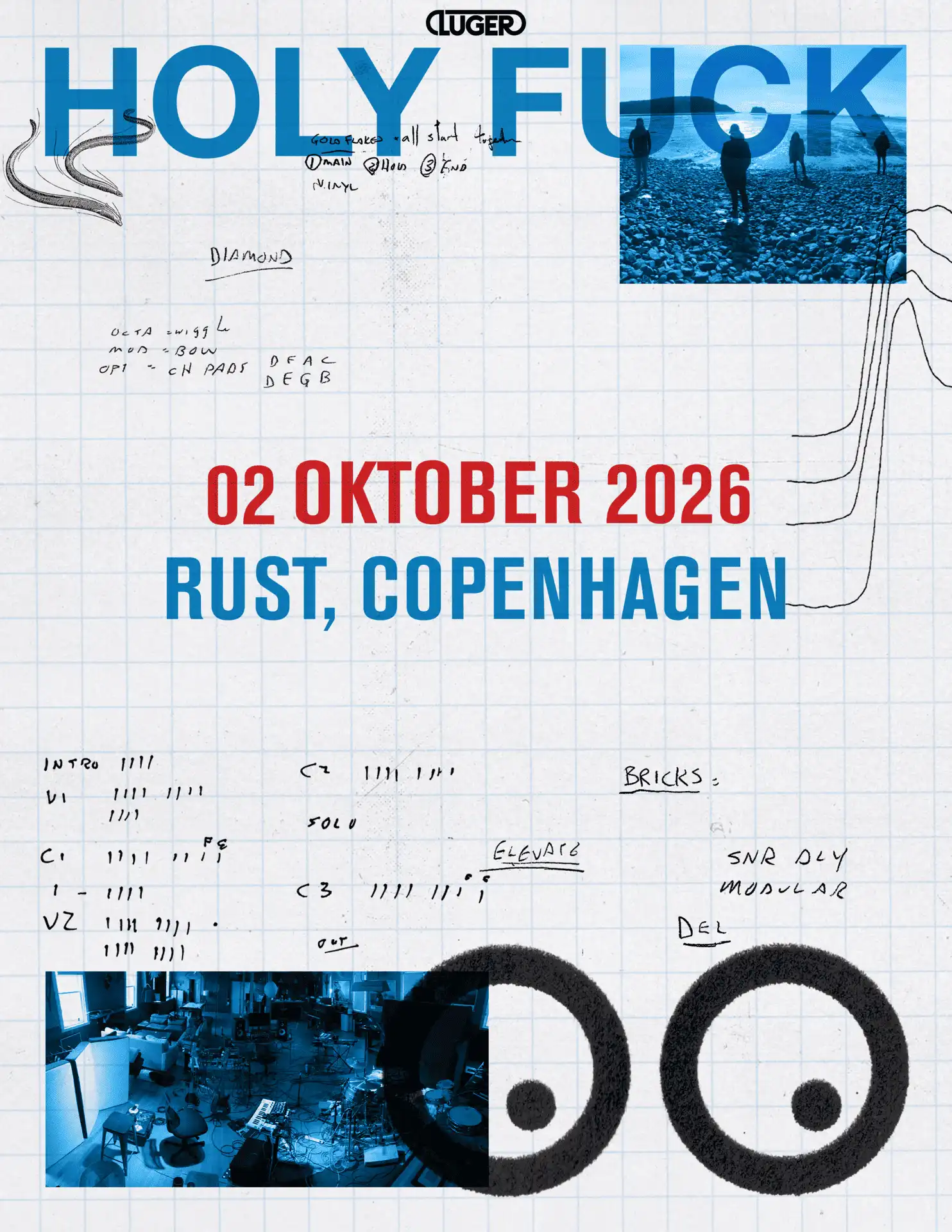 Holy Fuck (CA) // RUST event poster